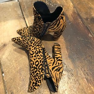 Animal Print Booties